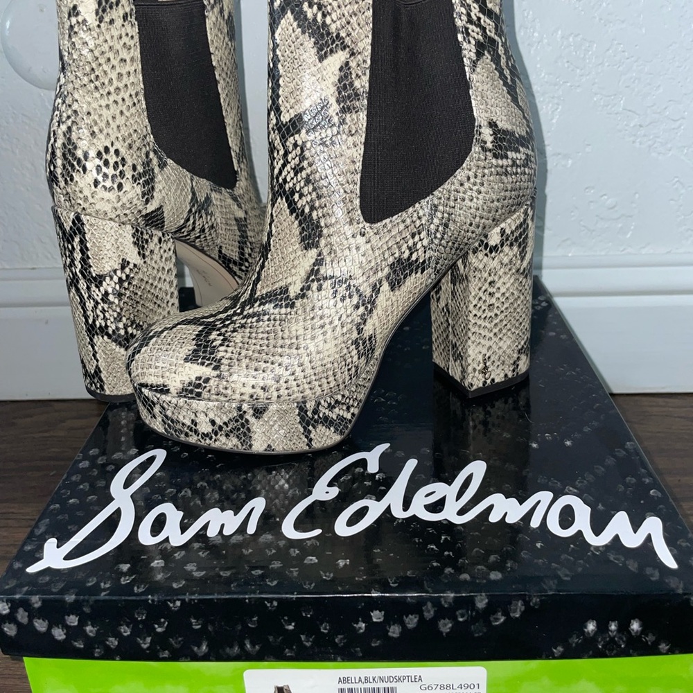 Sam Edelman Women's Snakeskin Ankle Boots